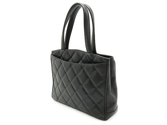 Timeless Bolso Tote Chanel Matelassé Coco Mark Negro - vista 3
