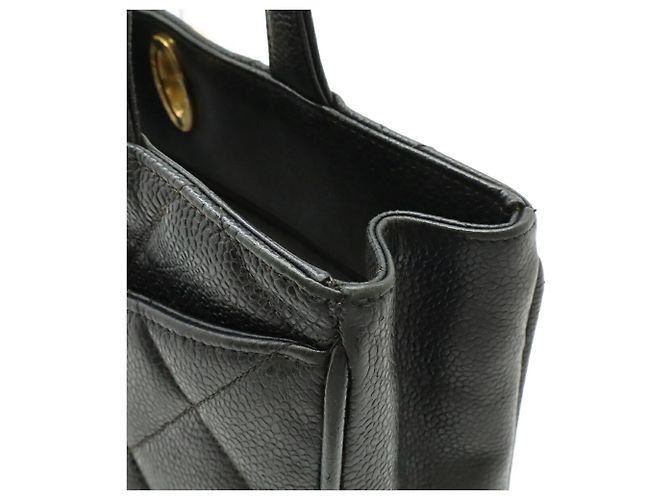 Timeless Bolso Tote Chanel Matelassé Coco Mark Negro - vista 6