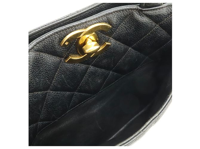 Timeless Bolso Tote Chanel Matelassé Coco Mark Negro - vista 8