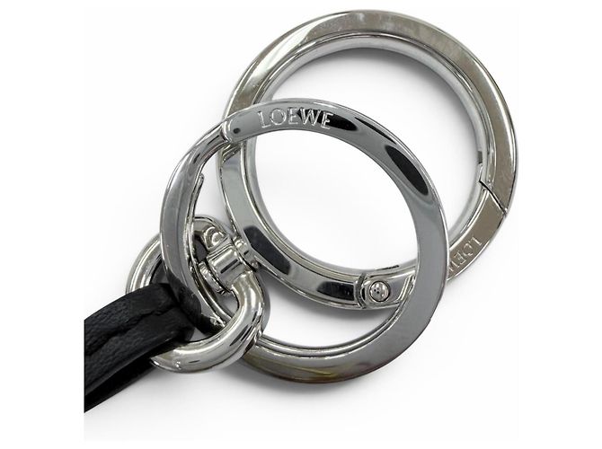 Portachiavi Anagram in pelle LOEWE C821232X02 Nero - vista 4