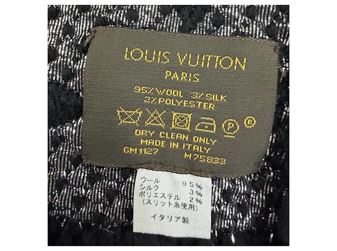 Sciarpa Logomania Shine Louis Vuitton Nero - vista 6