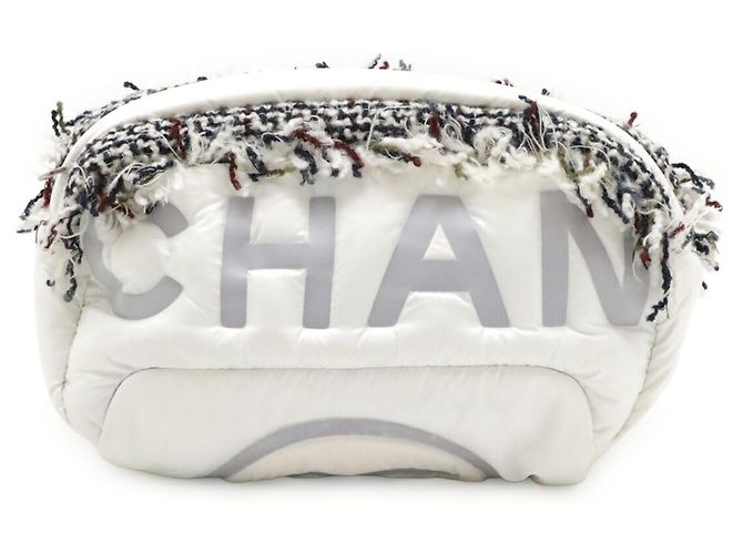 Borsa Chanel Doudoune Coconeige Marrone Bianco Giallo - vista 2