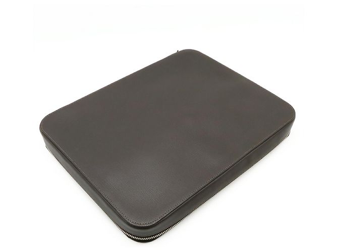 Hermès Borsa Overnight Hermes Marrone Nero - vista 4