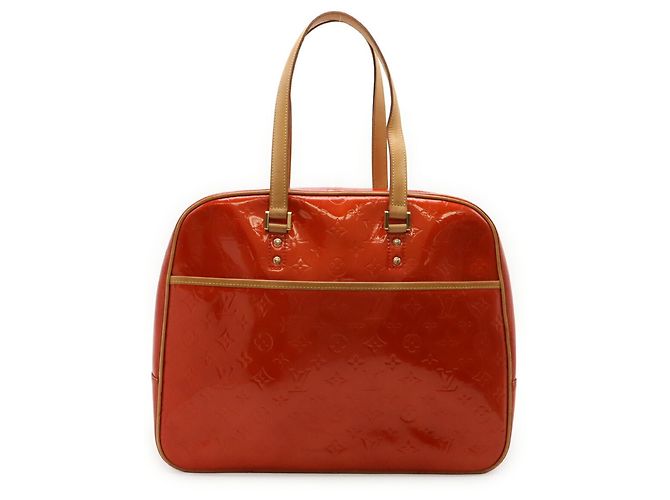 Borsa Louis Vuitton Monogram Vernis Sutton Rosso - vista 2