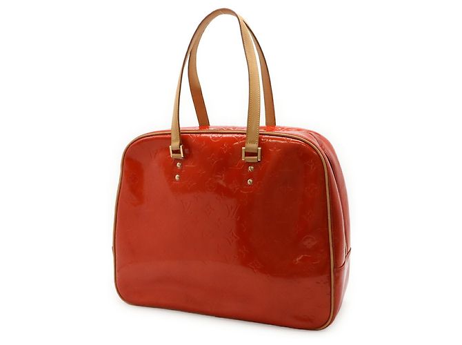 Borsa Louis Vuitton Monogram Vernis Sutton Rosso - vista 3