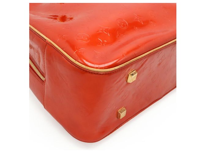 Borsa Louis Vuitton Monogram Vernis Sutton Rosso - vista 4