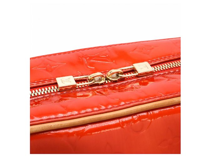 Borsa Louis Vuitton Monogram Vernis Sutton Rosso - vista 5