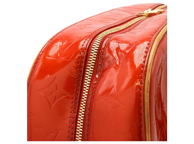 Borsa Louis Vuitton Monogram Vernis Sutton Rosso - vista 6