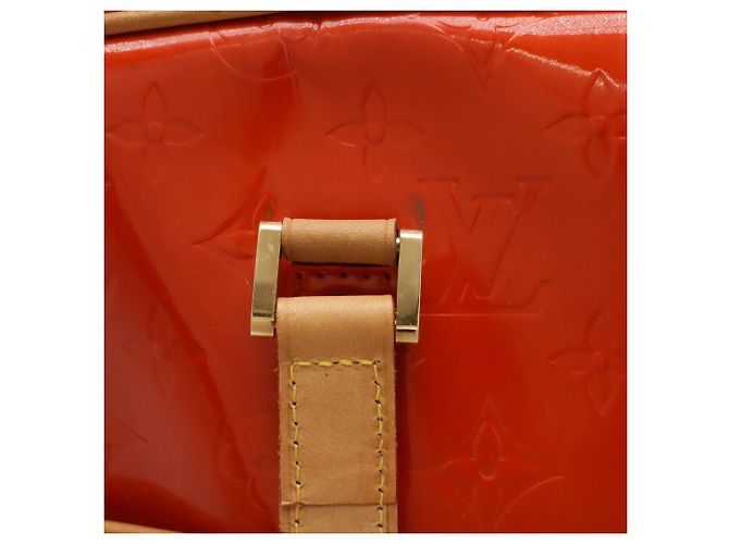 Borsa Louis Vuitton Monogram Vernis Sutton Rosso - vista 7