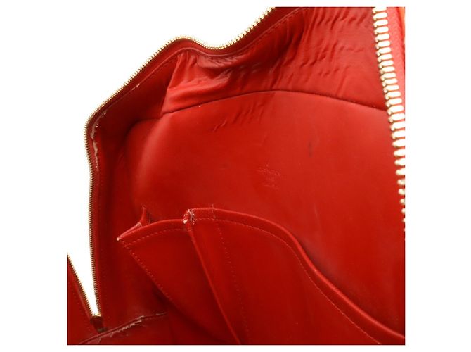 Borsa Louis Vuitton Monogram Vernis Sutton Rosso - vista 9