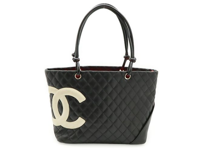 Tote Chanel Cambon Line Coco Mark Schwarz Pink - Ansicht 2