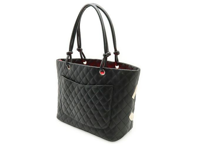 Tote Chanel Cambon Line Coco Mark Schwarz Pink - Ansicht 3