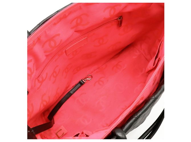 Tote Chanel Cambon Line Coco Mark Schwarz Pink - Ansicht 6