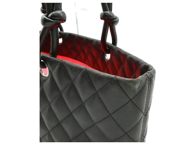 Tote Chanel Cambon Line Coco Mark Schwarz Pink - Ansicht 7