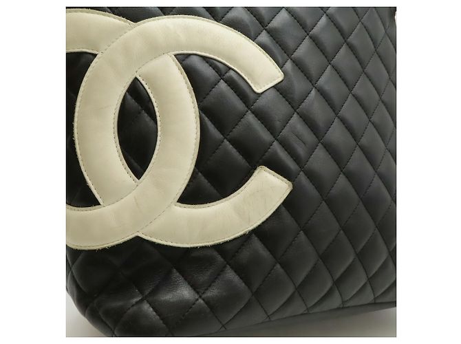 Tote Chanel Cambon Line Coco Mark Schwarz Pink - Ansicht 8