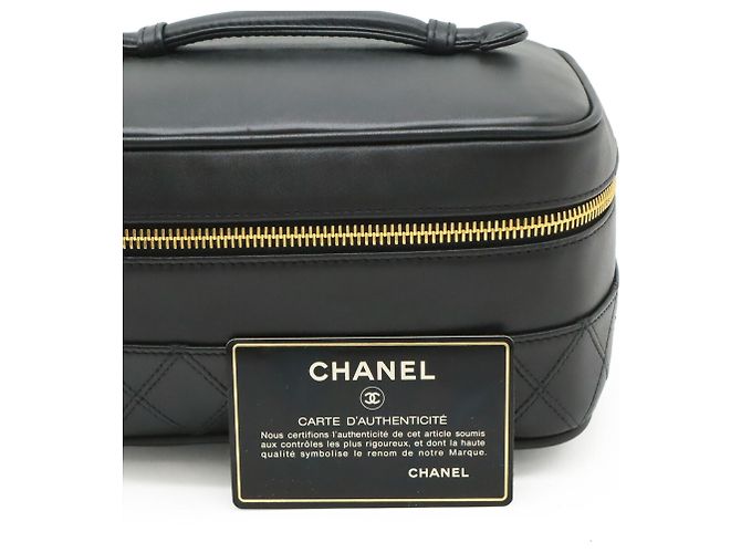 Zweifarbiger Chanel Vanity Bag Schwarz - Ansicht 10