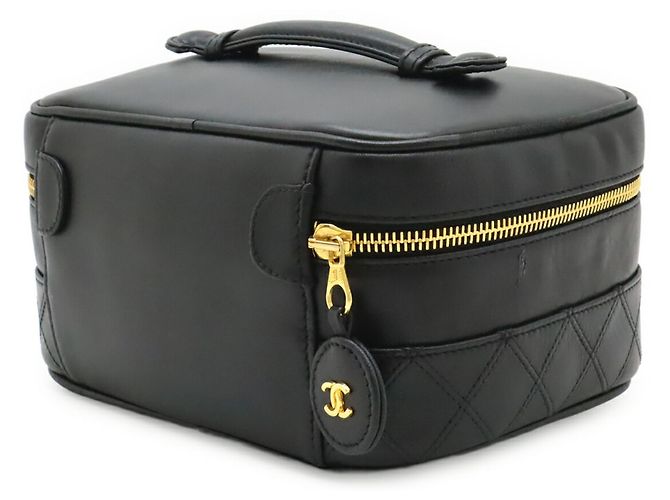 Zweifarbiger Chanel Vanity Bag Schwarz - Ansicht 3