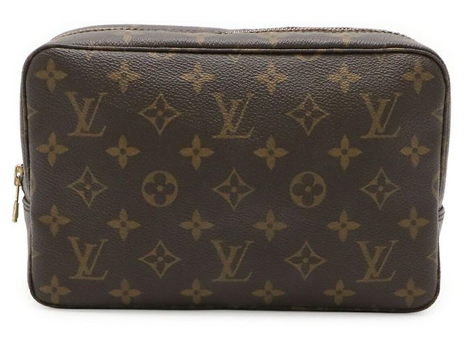 Louis Vuitton Monogram Trousse Toilette 23 Clutch Marrone - vista 2