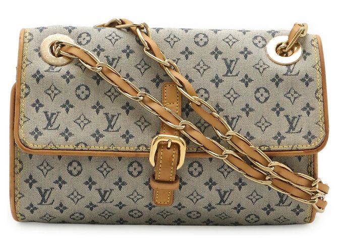 Borsa a tracolla con catena Louis Vuitton Monogram Mini Camille Blu - vista 2