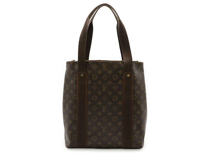 Borsa Tote Louis Vuitton Monogram Cabas Bobour Marrone - vista 2