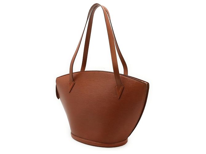 Borsa Tote Louis Vuitton Epi Saint Jacques Marrone - vista 3