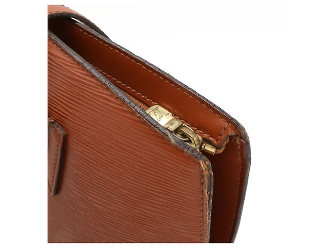 Borsa Tote Louis Vuitton Epi Saint Jacques Marrone - vista 5