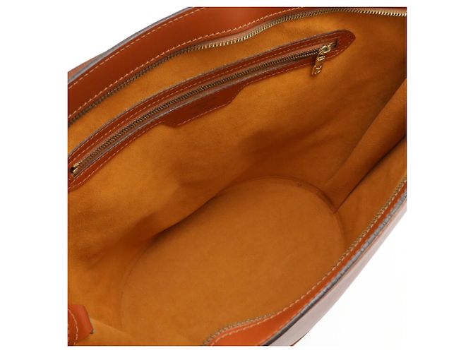 Borsa Tote Louis Vuitton Epi Saint Jacques Marrone - vista 8