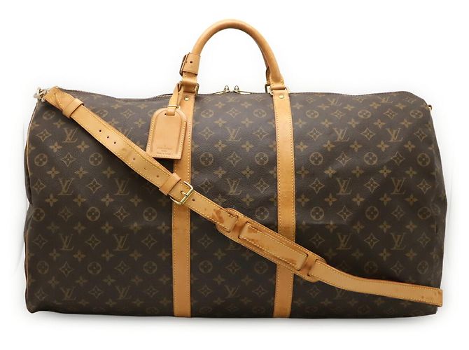 Louis Vuitton Monogram Keepall Bandoulière 60 Marrone - vista 2