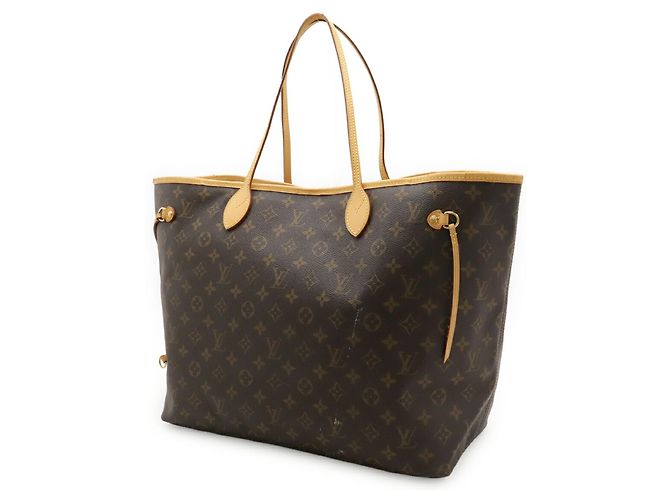 Borsa Tote Louis Vuitton Monogram Neverfull GM Marrone - vista 3