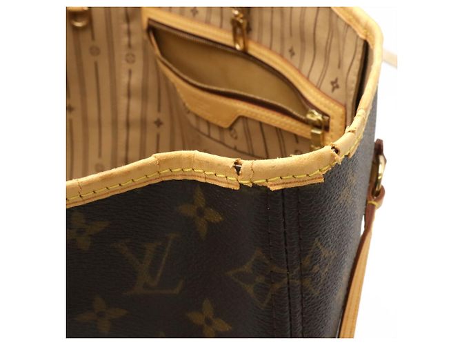 Borsa Tote Louis Vuitton Monogram Neverfull GM Marrone - vista 5