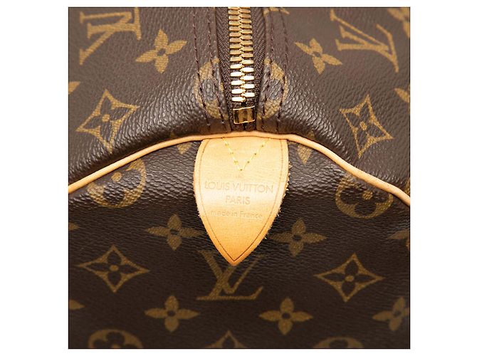 Louis Vuitton Marrone Monogram Keepall 50 - vista 6