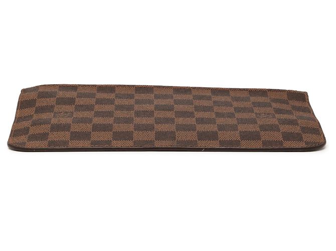 Louis Vuitton Neverfull Pochette Damier Ebene Braun - Ansicht 3