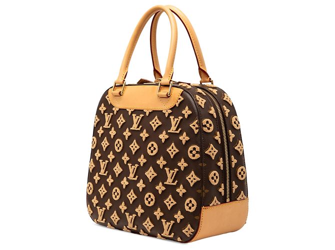 Louis Vuitton Marrone Monogram Tuffetage Deauville Cube - vista 2
