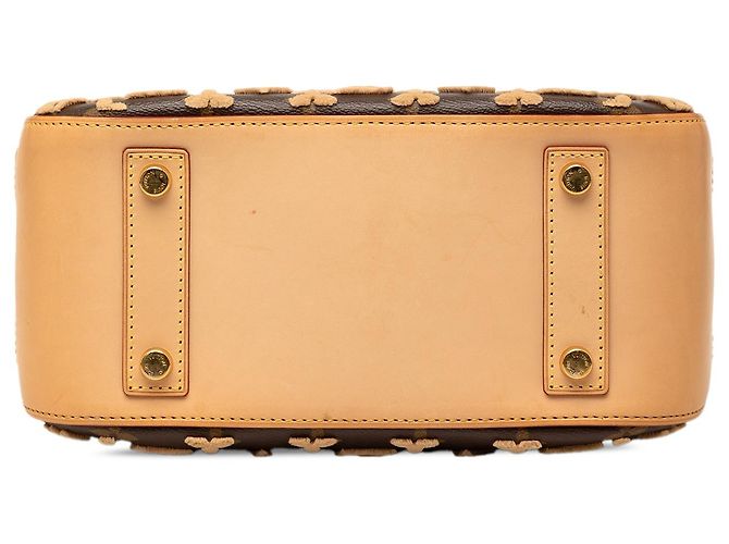 Louis Vuitton Marrone Monogram Tuffetage Deauville Cube - vista 3