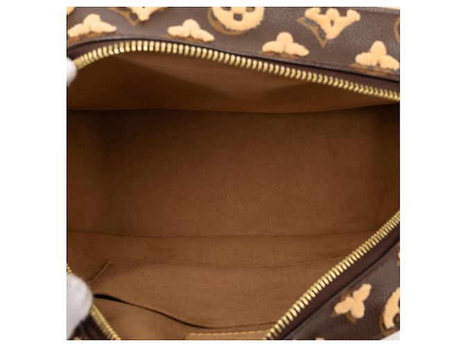 Louis Vuitton Marrone Monogram Tuffetage Deauville Cube - vista 4