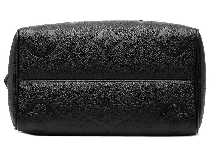 Louis Vuitton Black Monogram Giant Empreinte Speedy Bandouliere 20 Nero - vista 3