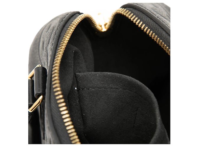 Louis Vuitton Black Monogram Giant Empreinte Speedy Bandouliere 20 Nero - vista 6