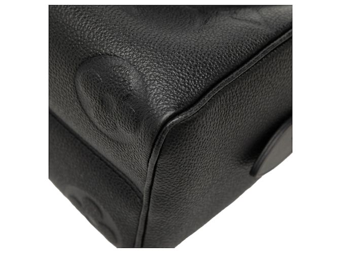 Louis Vuitton Black Monogram Giant Empreinte Speedy Bandouliere 20 Nero - vista 7