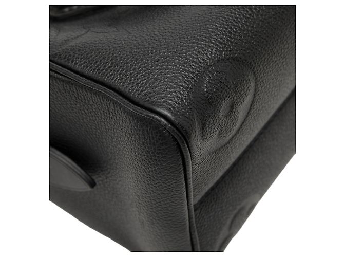 Louis Vuitton Black Monogram Giant Empreinte Speedy Bandouliere 20 Nero - vista 8