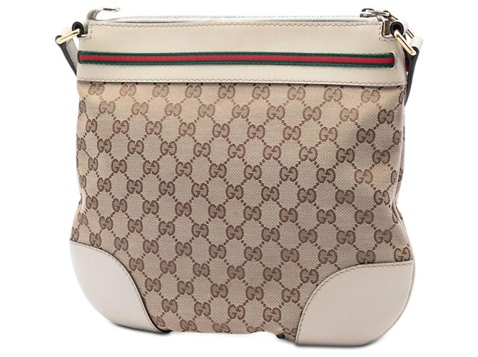Gucci Beige GG Canvas Web Mayfair Crossbody - vista 2