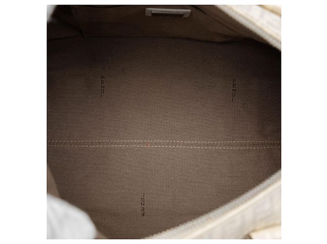 Fendi Borsa Bauletto Boston Forever in Zucchino Spalmati beige - vista 4