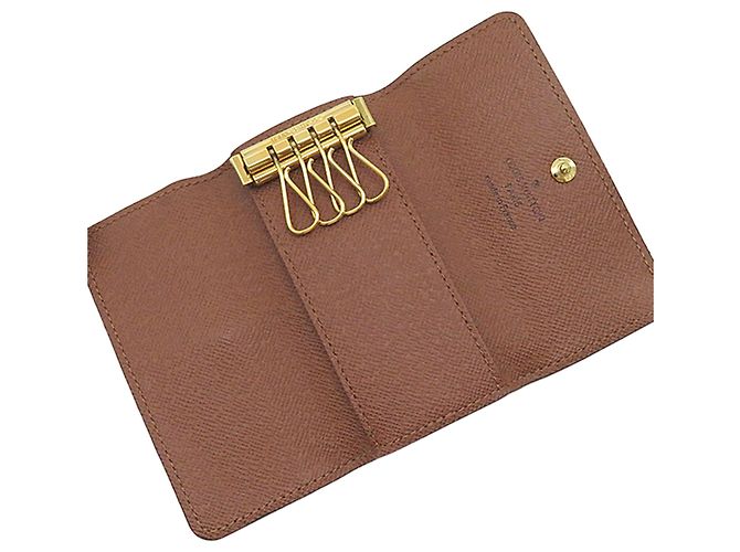 Louis Vuitton Portachiavi 4 chiavi Monogram Multicles marrone - vista 4