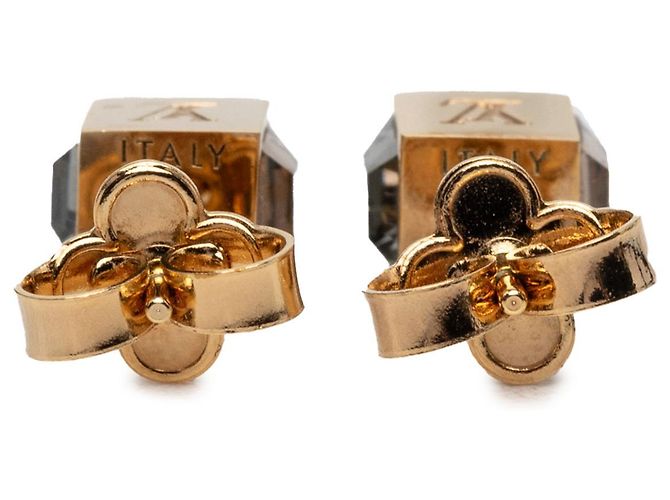 Orecchini Gamble Push Back in strass placcati oro Louis Vuitton D'oro - vista 2