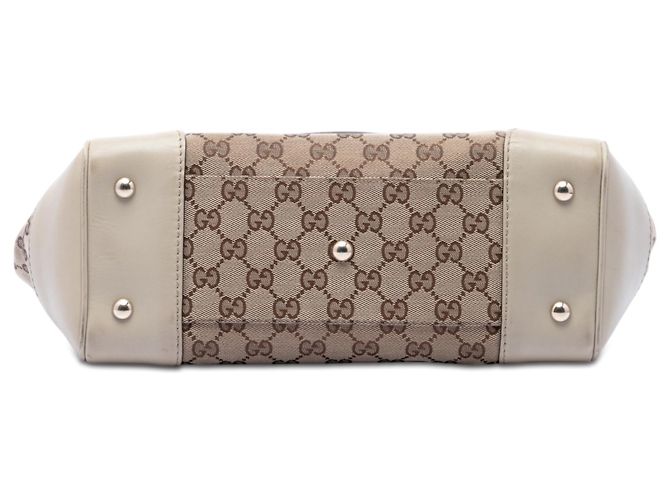 Gucci Mayfair Tote aus beigem GG Canvas - Ansicht 3