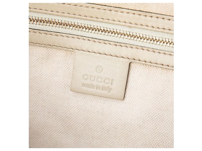 Gucci Mayfair Tote aus beigem GG Canvas - Ansicht 5
