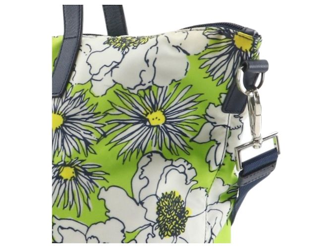 Satchel Prada Green Tessuto Stampato Verde Verde chiaro - vista 11