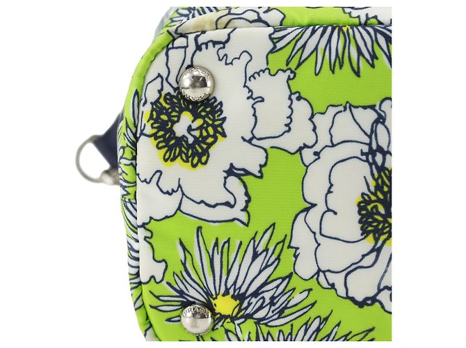 Satchel Prada Green Tessuto Stampato Verde Verde chiaro - vista 17