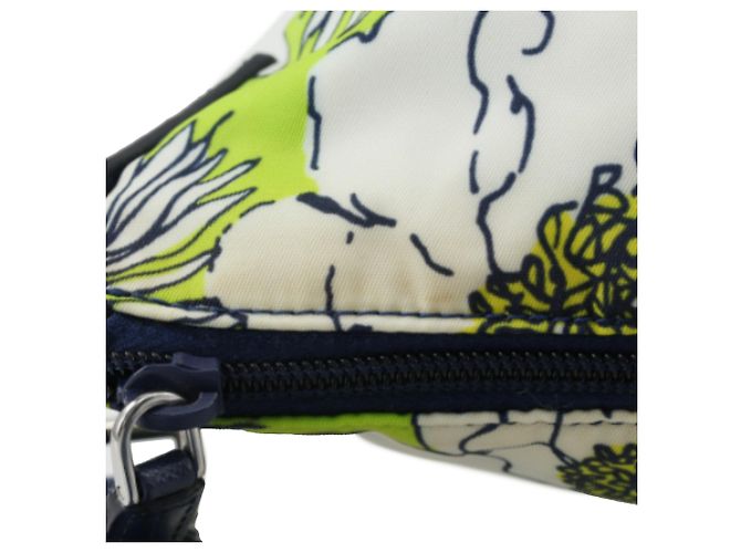 Satchel Prada Green Tessuto Stampato Verde Verde chiaro - vista 19