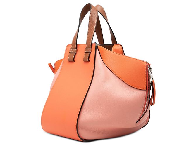 LOEWE Hammock Tasche Orange Small Tricolor Soft Grained Calfskin - Ansicht 2