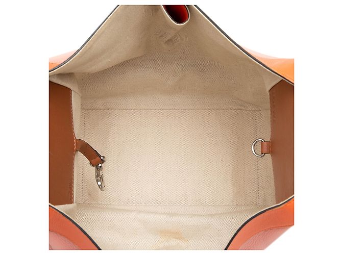 LOEWE Hammock Tasche Orange Small Tricolor Soft Grained Calfskin - Ansicht 4